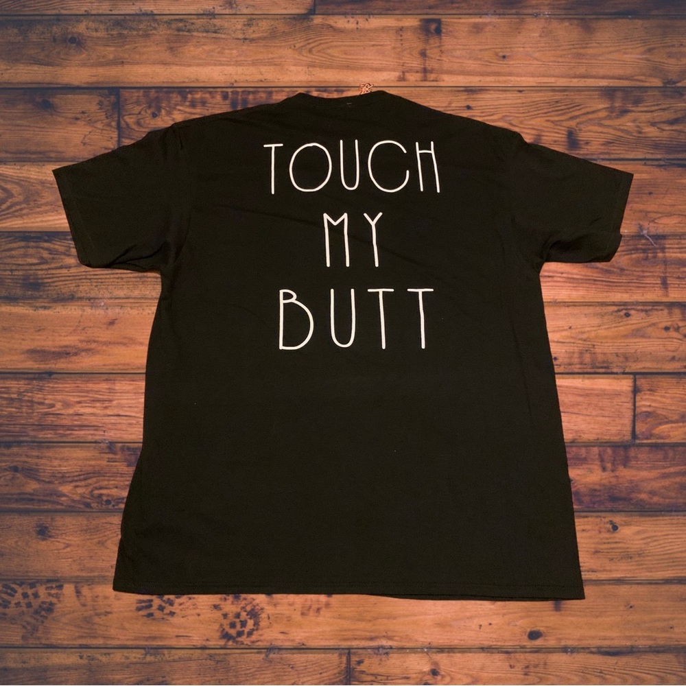 Spencer’s Funny Touch My Butt LGBTQ Pride Shirt Lesbian Gay Zumiez